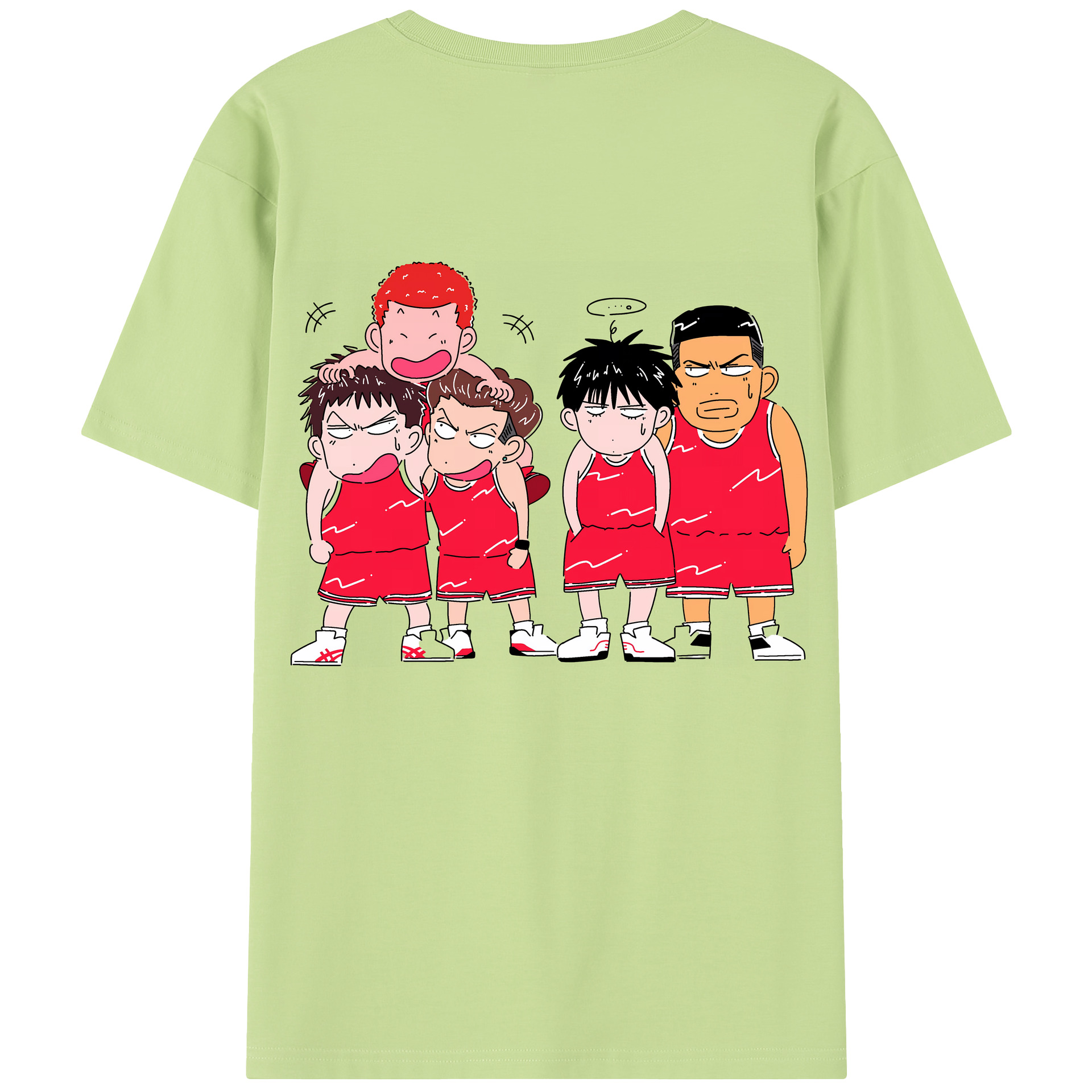SLAM DUNK／スラムダンク 綿100％半袖Tシャツ（背面プリント）